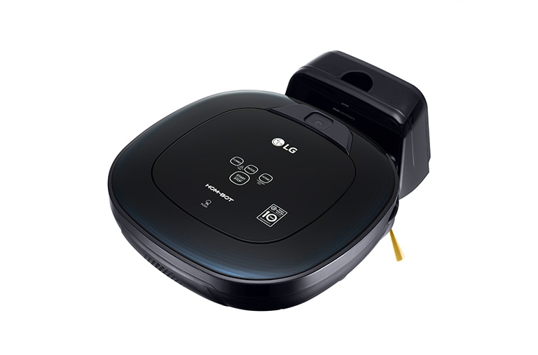 LG Ny robotdammsugare i ocean black färg med Smart Inverter Motor™ och ännu noggrannare rengöring i hörnen, VR8600OB